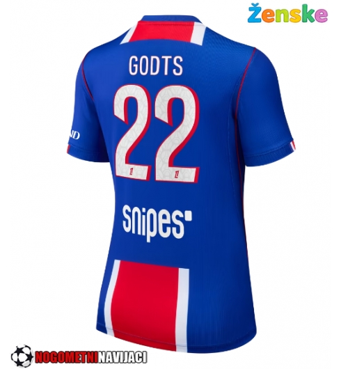 Ženske Nogometnih dresov Paris Saint-Germain Mika Godts #22 Domači 2026-27 Kratki rokavi Ženske Nogometnih dresov Paris Saint-Germain Mika Godts #22 Domači 2026-27 Kratki rokavi